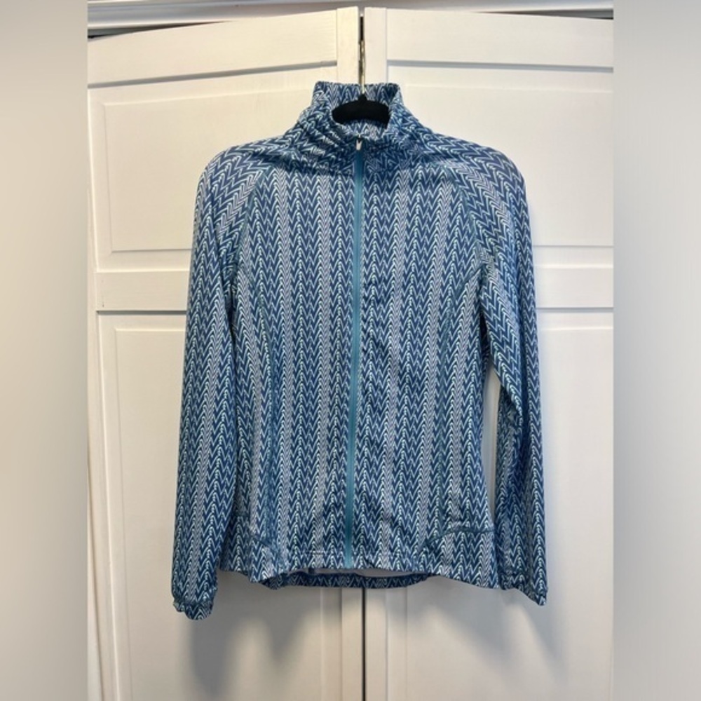 Peter Millar Full Zip Jacket Size Women’s Small Color Blue